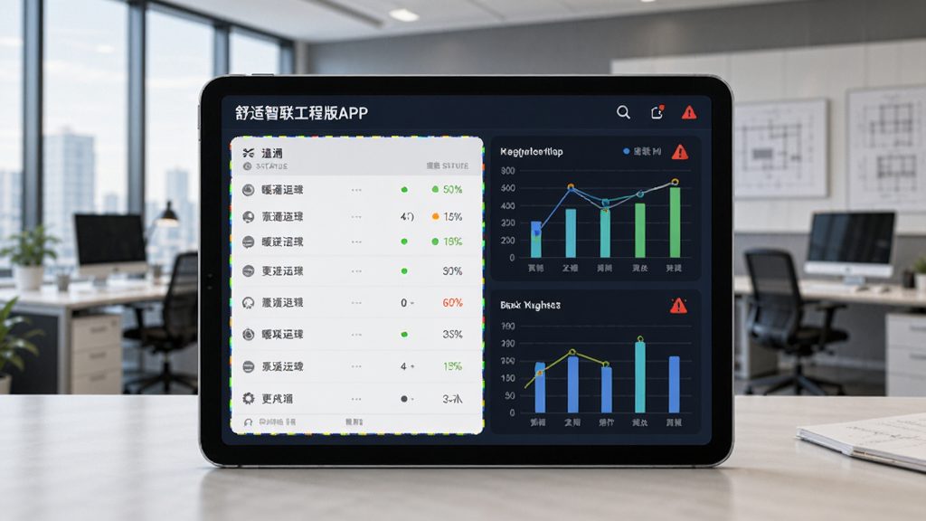 �����������̰�APP�������棬����Ϊƽ�������Ļ��ʾ���ůͨ�豸����״̬�б����ܺĻ���ͼ��������Ϊ������Ŀ�칫�ң����Ϊרҵ����ϸ�����豸״ָ̬ʾ�ƺͱ�����ʶ�������������ɾ����޶���Ԫ��