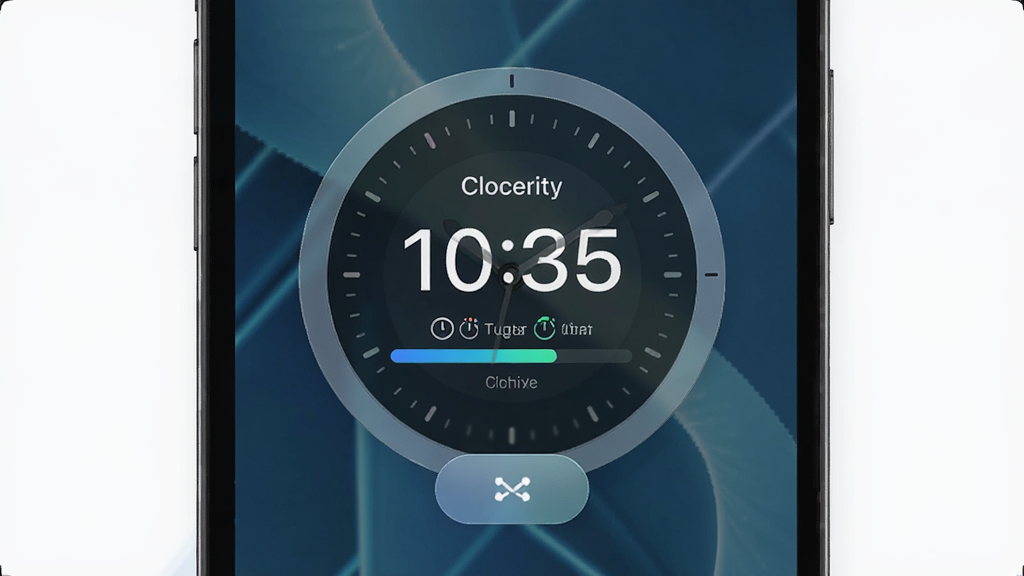 ��������Clock��������չʾ������Ϊ�ֻ���Ļ����������Բ��ʱ�Ӵ��ڣ����ּ�࣬�Ű���У�����ִ��Ƽ��У�ϸ�ڰ���ʱ�����֡�����ʱ��������������ť�������������ɾ����޶���Ԫ��