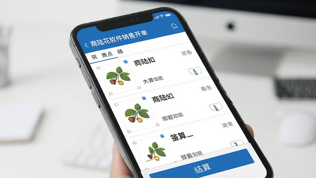 ��½���������ۿ������棬�ֻ���Ļ��ʾ��Ʒ�б��ͽ��㰴ť�����������������ɫ���ɾ��޶���Ԫ�أ����廭��