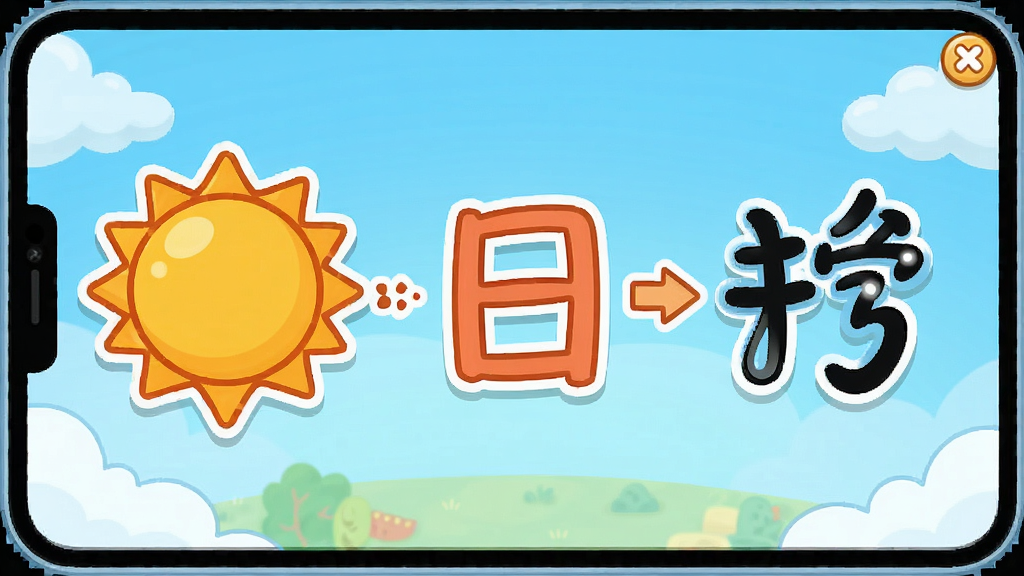 ���ʶ�����������κ����ݱ䶯�����棬����Ϊ���ա��ִ�̫��ͼ�α�Ϊ���ֵĹ��̣�����Ϊ���д�ͼ���Ű��࣬���Ϊ��ͨ��ͯ�����磬ϸ��Ϊ����ɫ�ʡ�Բ�����������������ɾ��޶���Ԫ��