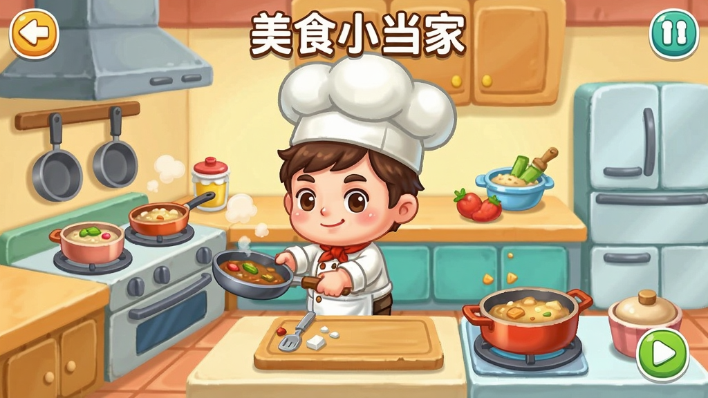 ��ʳС������Ϸ����չʾ��Q���ʦ�ڳ���æµ��ɫ�����ޣ���ͨ��񣬲������������ʸɾ����޶���Ԫ��