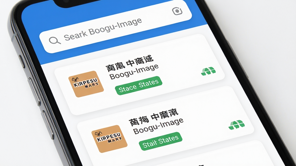 Boogu-Image ����һ���ֻ���Ļ��ͼ�������ǿ�ݵ��ſ��Ӧ�õ������棬����Ϊ�����������·��б�չʾ���������Ƭ���Ű������������Ϊ�ִ���ƽ����ƣ�ϸ�ڰ�������ͼ�ꡢ��ݹ�˾logo������״̬��ǩ�����ʸ��壬�ɾ����޶���Ԫ��