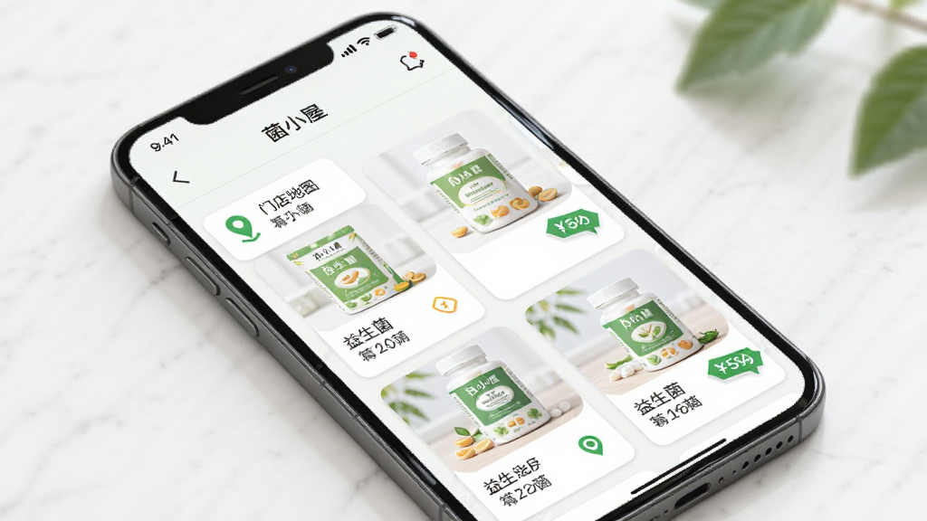 ��С��Ӧ�����ŵ��ͼ���Ʒչʾҳ�棬����Ϊ�ֻ���Ļ��ʾ�����ŵ��б�����������Ʒ��Ƭ������Ϊ���¹���ʽ���Ű��������򣬷��Ϊ���½����磬ϸ�ڰ�����ɫ��λͼ�ꡢ��Ʒ��װͼ���۸��ǩ�����ʸ���ɾ��޶���Ԫ��