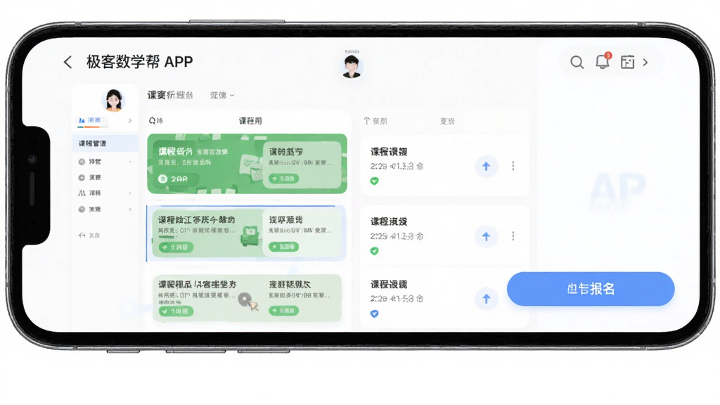 ������ѧ��APP�γ̹��������ͼ���ֻ���Ļ��ʾ�γ̱��뱨����ť����������������Լ�ִ���ϸ�ھ��£����ʸɾ��޶���Ԫ��