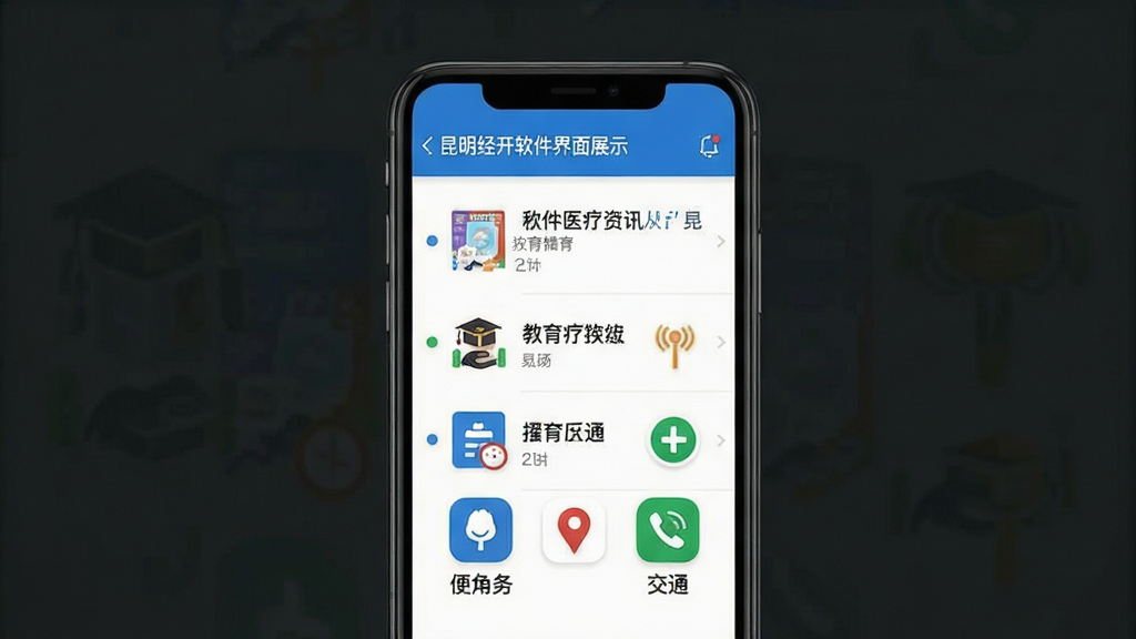 ����������������չʾ������Ϊ�ֻ���Ļ��ʾ��Ѷ�б��ͱ������ͼ�꣬���־��У��Ű�������������ƽ����ϸ�ڰ�������ҽ�ƽ�ͨͼ�꣬���ʸ��壬�ɾ����޶���Ԫ��