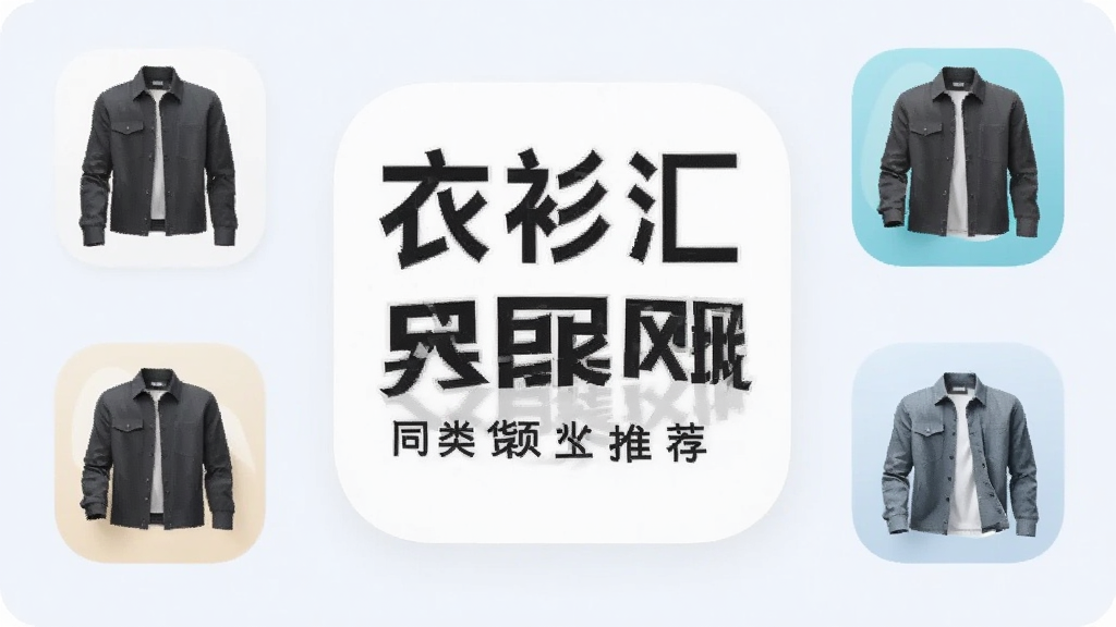 衣衫汇男装网批 同类货源软件推荐 手机应用图标 排列 简洁 浅色背景 干净 画质清晰 无多余元素