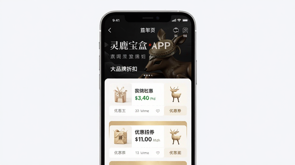 ��¹����APP��ҳչʾ�����ۿۺ��Ż�ȯ�б��Ľ����ͼ���ֻ���Ļ���з��ã�ǳɫ�������ɾ���࣬��������