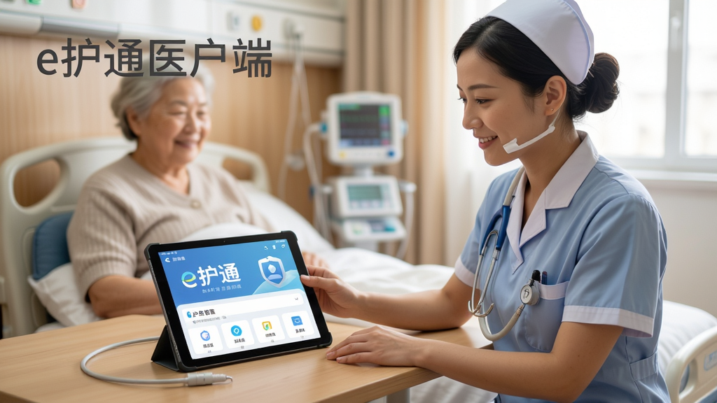 ��ʿ�ڻ��߼��н��л���������Я��e��ͨҽ����App��ƽ����Է������ϣ�����չʾרҵ������������ܰ���࣬���ֱ�ע��e��ͨҽ���ˡ���дʵ��Ӱ��񣬸��廭��