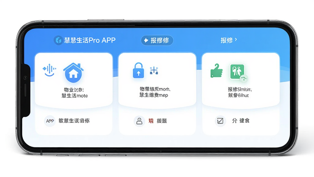 ������Pro APP�ǻ���������ҳ�棬����Ϊ�ֻ�չʾ��ҵ�ɷѺͱ�����ڣ�����Ϊ��Ƭʽ���У��Ű����룬������±�ƽ��ϸ�ڰ���ͼ������ֱ�ǩ�������������ɾ����޶���Ԫ��