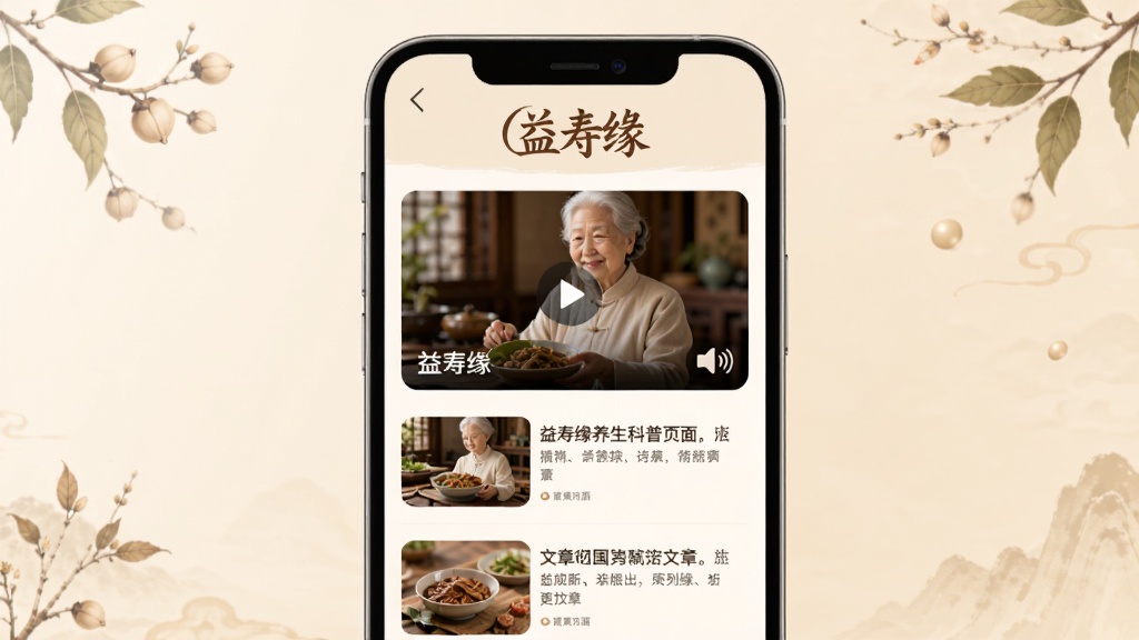 ����Ե��������ҳ�棬����Ϊ�ֻ���Ļչʾ��Ƶ�������б�����������Ļ���У��Ϸ��С�����Ե����ʶ���Ű����룬���Ϊ��ů��ɫ����ҽԪ�ؽ�ϣ�ϸ�ڰ�����Ƶ���桢��Ƶͼ������±��⣬�����������ɾ����޶���Ԫ��