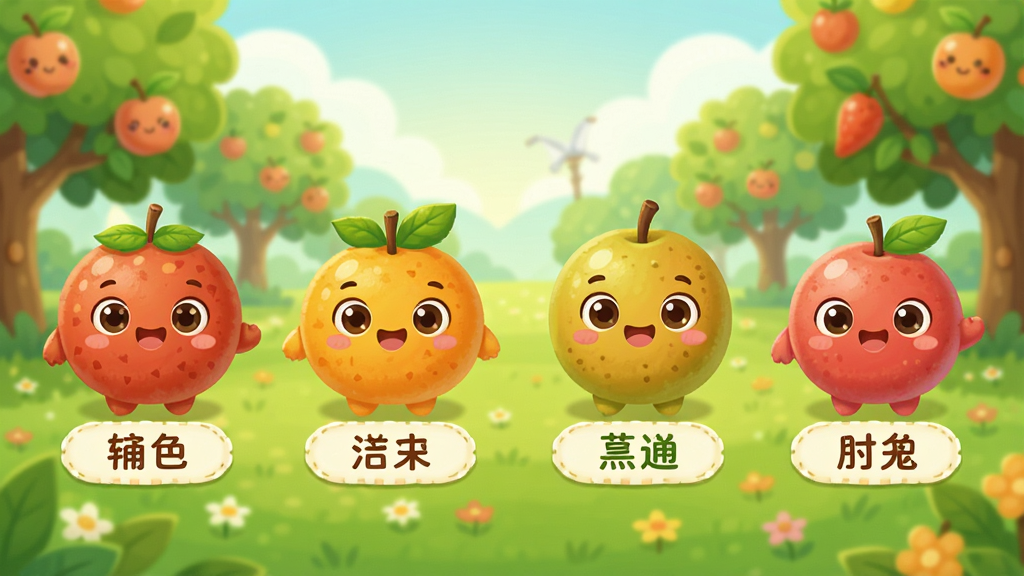������ˮ���������棬��ͨˮ����ɫ�ų�һ�ţ�ÿ��ˮ���·����������Ʊ�ǩ�������������Ĺ�԰���������Ϊ��ͯ�廭��ɫ��������ͣ�����ɾ��޶���Ԫ�أ����廭��