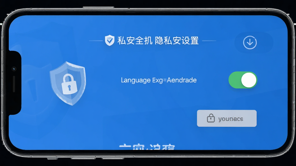 language exchange ��˽��ȫ����ҳ�棬�ֻ���Ļ��ʾ��˽���غ;ٱ���ť������ͼ�꣬��ɫ��ȫ���⣬������������廭��