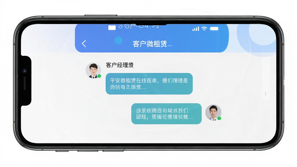 ƽ��΢����APP�ͷ���ѯ���棬����Ϊ�ֻ����촰��չʾ�ͻ��������߶Ի������־��У��Ű��࣬����������£�ϸ�ڰ����Ի����ͷ�񣬻��������ɾ��޶���Ԫ�ء�