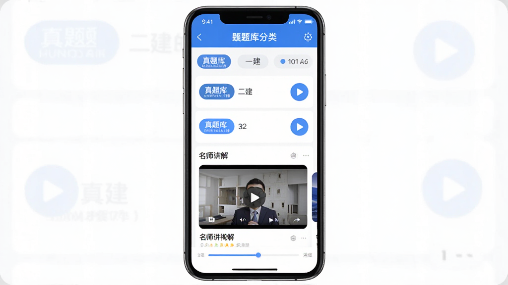 ����ʦ������������棬�ֻ���Ļ��ʾһ�����������б�����ʦ������Ƶ���ڣ�����Ϊ�����ֻ�ģ�ͣ��������½ṹ�Ϸ��������·���Ƶ��Ƭ���Ű������������Ϊ�ִ�������APP��ƽ����ƣ�ϸ�ڰ�����ɫ��ɫ���������ǩ�����Ű�ť�������������ʸ���ɾ��޶���Ԫ��