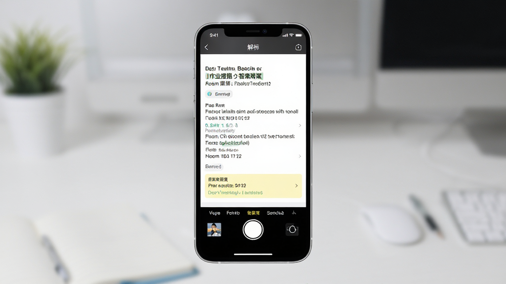 作业搜题查答案软件界面展示,主体为手机屏幕中拍照搜题结果页,布局居中,排版清晰,风格简约科技感,细节包含题目解析与答案高亮,画质清晰干净无多余元素