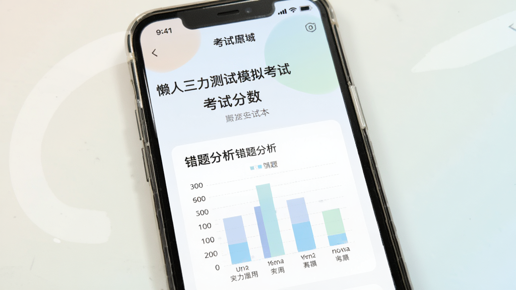 ������������ģ�⿼�Խ��棬�ֻ���Ļ��ʾ���Է����ʹ������ͼ��������Ű棬���ǳɫ�����������������ɾ��޶���Ԫ��
