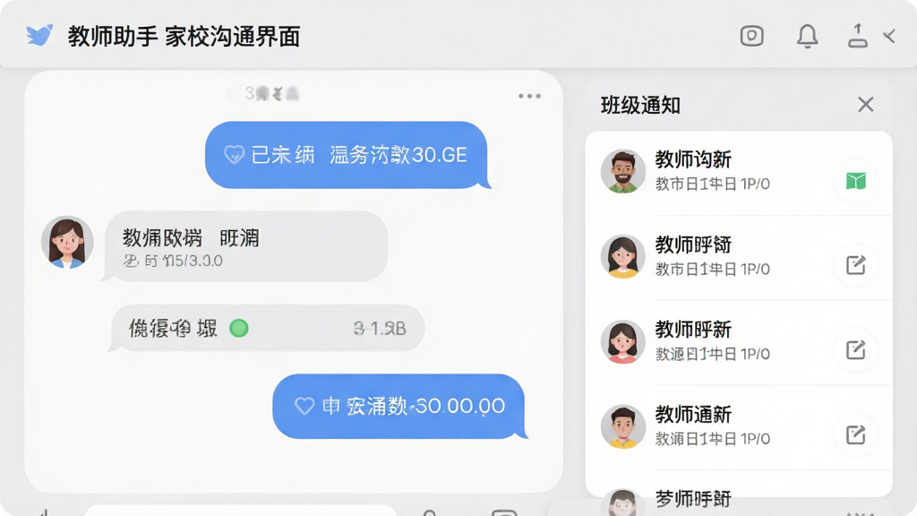 ��ʦ���ּ�У��ͨ���棬����Ϊ����Ի���Ͱ༶֪ͨ�б����������½ṹ���Ű���ˬ�����ǳ���ʸУ�ϸ�ڰ����Ѷ�δ����ʶ��ͷ��ͼ�꣬���������ɾ����޶���Ԫ��