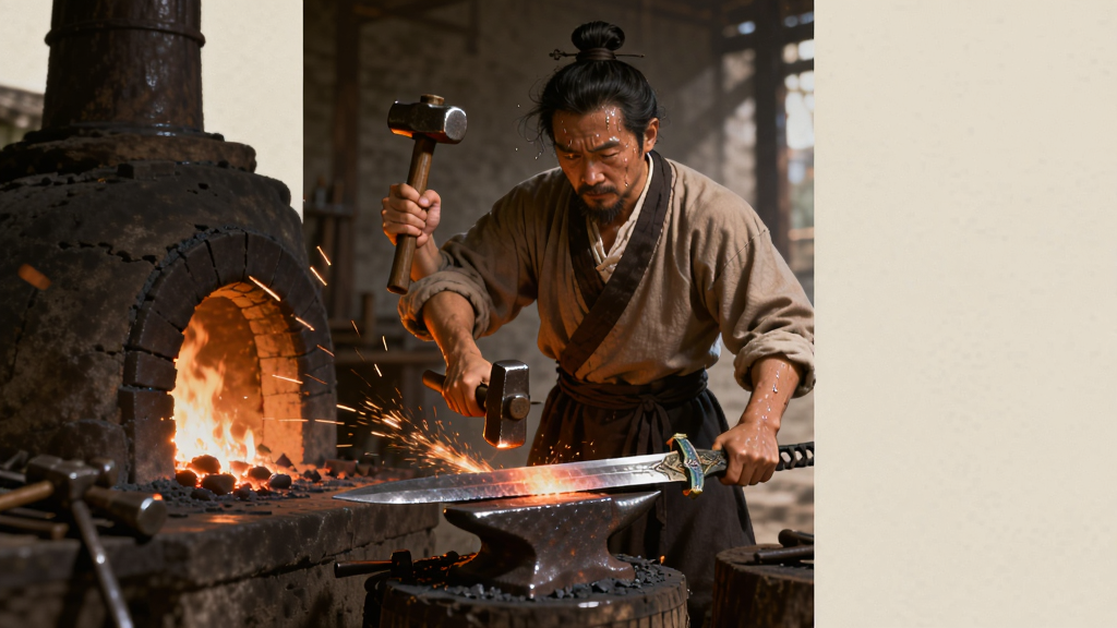 ����Ϊһλ�Ŵ�����ʦ��¯��ǰ���챦��������Ϊ�����������¯���Ű�Ϊ���湹ͼ�����Ϊ����дʵ�й��磬ϸ�ڰ����ɽ��Ļ��ǡ����������ߡ���ˮ�����ʸ��壬�ɾ����޶���Ԫ��