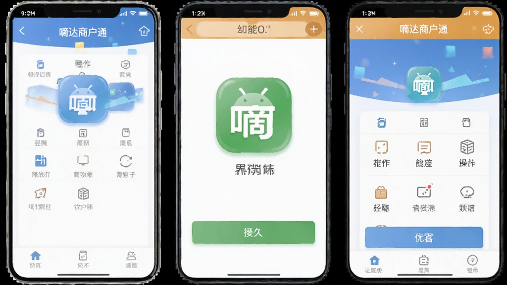 嘀达商户通 安卓版 操作界面 功能展示