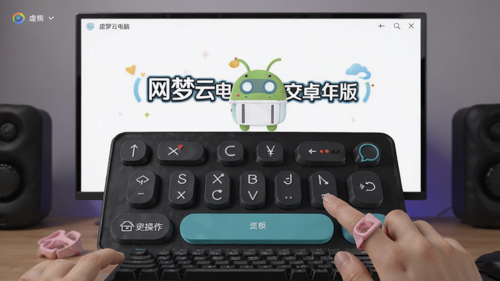 网梦云电脑 安卓版 虚拟按键操作界面