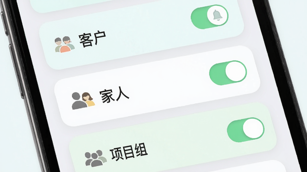 ����������Ϣ�������ý��棬����չʾ�ֻ���Ļ�ڶ����Ϣ���鿨Ƭ����Ƭ�ϱ�ע���ͻ��������ˡ�����Ŀ�顱�����֣�����Ϊ���Բ�ǿ�Ƭ�����ɫ����ǳɫ��ϸ�ڰ������ذ�ť������ͼ�꣬�����������ɾ��޶���Ԫ��