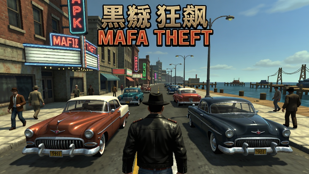 �ڰ��� Mafia Theft ��Ϸ�������ͼ������Ϊ1968��ʥ�۳��нֵ���������ү�������ˣ�����Ϊ�����Ϸ���棬�Ű���У����Ϊдʵ������Ϸ������ϸ�ڰ����޺�����ơ���ͷԶ������ɫά���б�Ӱ�����ʸ��壬�ɾ����޶���Ԫ��