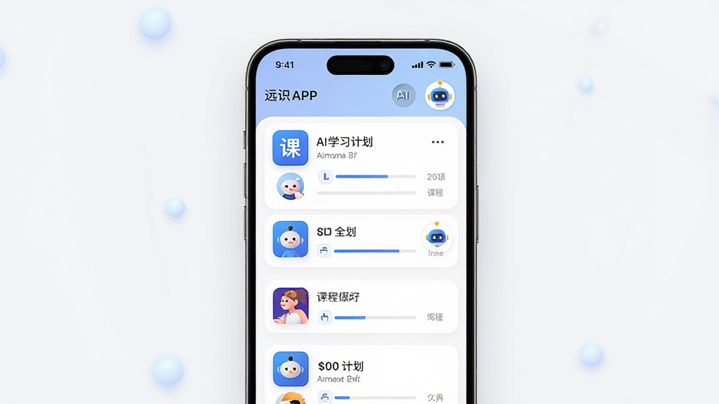 ԶʶAPPѧϰ����չʾ������Ϊ�ֻ���Ļ����ʾ�γ��б���AIѧϰ�ƻ�������Ϊ����չʾ�ֻ��������Ű������������Ϊ�ִ��Ƽ��У�ϸ�ڰ����γ�ͼ�ꡢ��������AI����ͷ�񣬻��ʸ��壬�ɾ����޶���Ԫ��