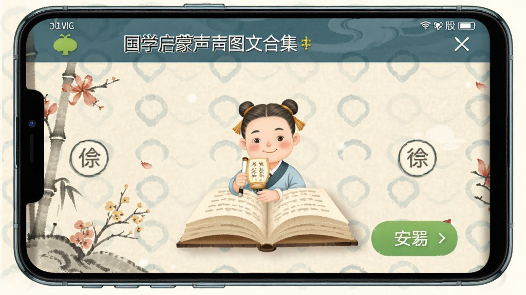 国学启蒙有声图文合集 安卓版 功能操作界面