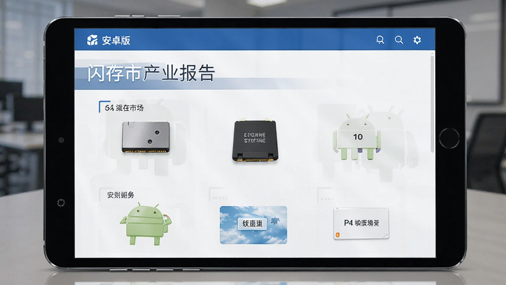 闪存市场 安卓版 产业报告界面