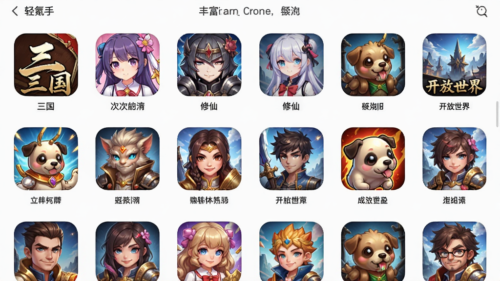 ������ηḻ������Ϸ������棬������������ʽ���ж����Ϸͼ�꣬��������������Ԫ�����ɡ���������ȱ�ǩ���������룬�����ö�ʣ�ϸ�ڰ��������ǩ����Ϸ��������ͼ�����ʸ��壬�ɾ��޶���Ԫ��