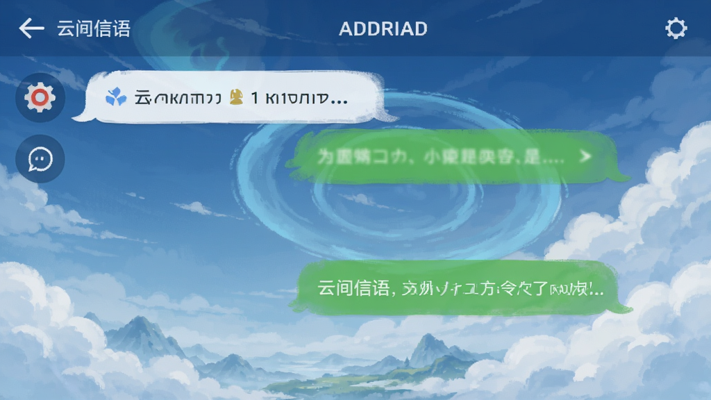 云间信语 安卓版 聊天界面截图