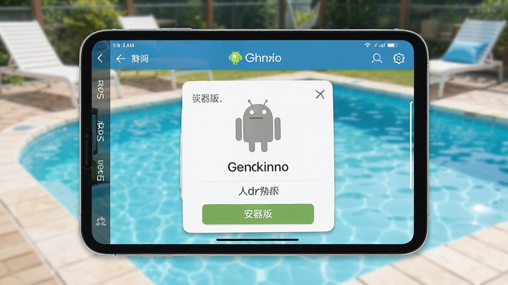 Genkinno 安卓版 泳池机器人控制应用界面