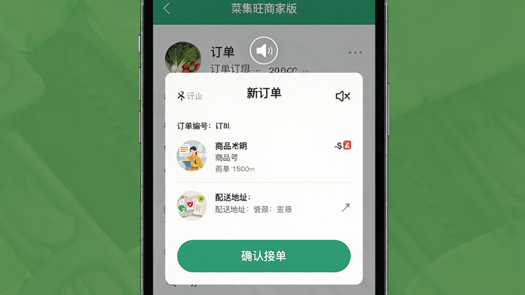 �˼����̼Ұ������������ѽ��棬��������Ϊ�ֻ���Ļ��ʾ�¶�����������������ͼ�꣬����Ϊ�Ϸ����������·�ȷ�Ͻӵ���ť���Ű������ˣ����Ϊ�ִ���ƽ����ƣ�ϸ�ڰ���������š���Ʒ��ϸ�����͵�ַ���ӵ���ť�����ʸ��壬�ɾ����޶���Ԫ��