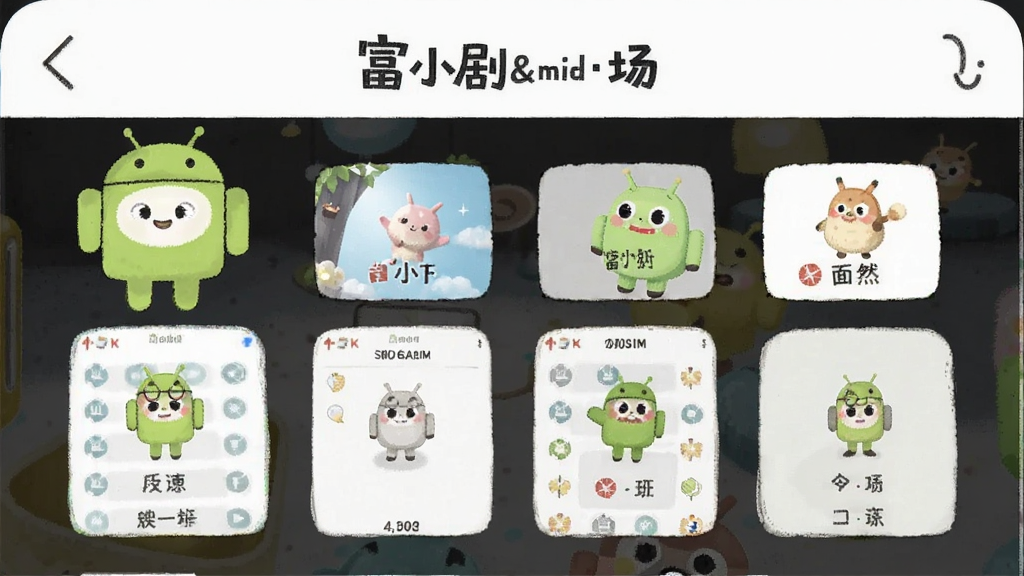 富小剧·场 安卓版 功能界面