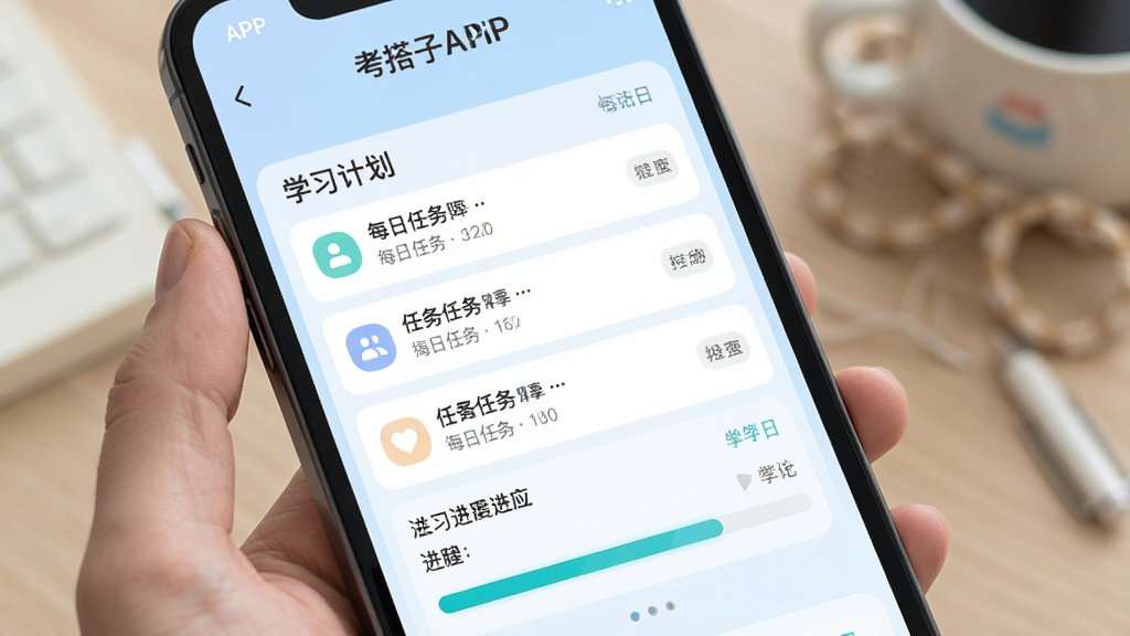 ������APP��ѧϰ�ƻ����棬��ʾÿ�������б��ͽ�����������Ϊ����ɫ��������£���������