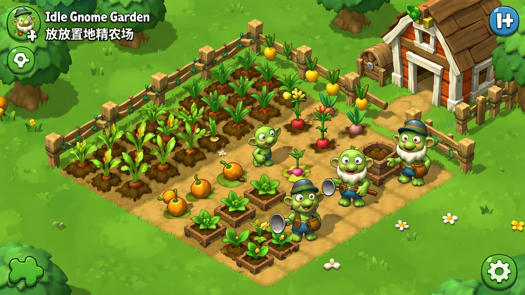 Idle Gnome Garden ���õؾ�ũ�� ���ֹ��� ũ�ﲼ�� �ؾ������Զ����� ��ͨ��Ϸ���� ���ֺ��� ������� ���ʸɾ� �޶���Ԫ��