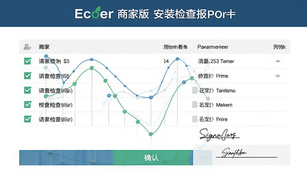 ������Ecoer �̼Ұ氲װ��鱨����棬����Ϊ�����б����Ű涥��Ϊ�����м�Ϊ��������ײ�Ϊȷ�ϰ�ť�����Ϊ�����࣬ϸ�ڰ�����ѡͼ���ǩ�����򣬻��������ɾ��޶���Ԫ��