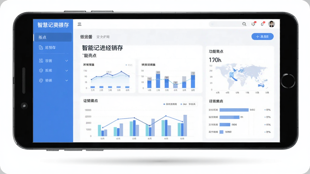 智慧记进销存 功能亮点 报表界面 安卓版