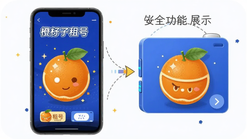 橙子租号 账号安全功能展示图 安卓版