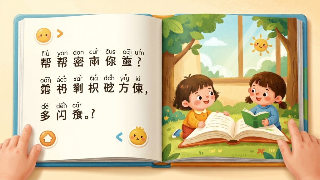 ���ʶ���Ķ����棬����Ϊ��ͯ�汾��ҳ���������������ʾ�����Ҳ���ʾ��ͼ���Ű�Ϊ����Ķ�ģʽ�������ܰͯȤ��ϸ�ڰ�����ɫ�廭��ƴ����ע�����ʸ���ɾ��޶���Ԫ��