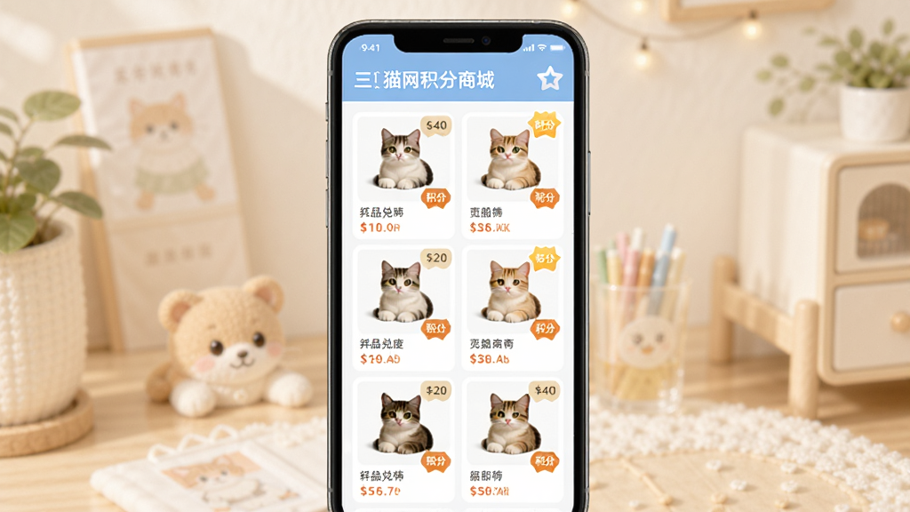 ��è�������̳ǽ��棬�ֻ���Ļչʾ��Ʒ�һ��б��ͻ��ֱ�ʶ������Ϊ�ֻ���������������״���Ű����򣬷����ܰ��ϸ�ڰ�����ƷͼƬ�ͻ��ֱ�ǩ�������������ɾ����޶���Ԫ��