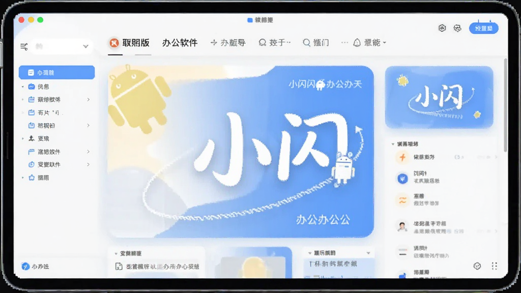 小闪 安卓版 办公软件界面