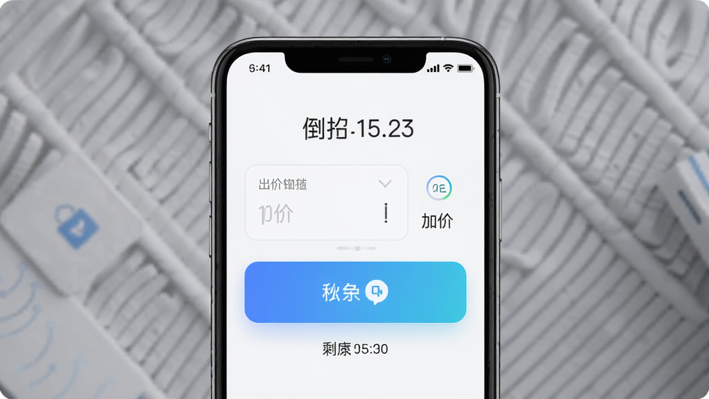 嫺��������������ֻ��������棬����Ϊ�ֻ���Ļչʾ���۰�ť�뵹��ʱ������Ϊ�ֻ�������д���Ű�ͻ��������ť�����Ϊ�ִ���Լ�Ƽ��磬ϸ�ڰ�����������򡢼Ӽ۷�����ʾ��ʣ��ʱ�䣬���ʸ��壬�ɾ����޶���Ԫ��