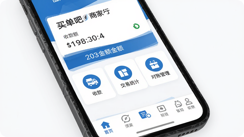 �򵥰��̼�APP��ҳ����չʾ����ͨ����Ʒ����ɫ����������ʾ�̻����ƺ��տ���в�Ϊ�տ����ͳ�ơ����˹����ȹ���ͼ�꣬�ײ��������������ֻ���Ļ���沼�֣����������ϸ�����������ʸɾ����޶���Ԫ��