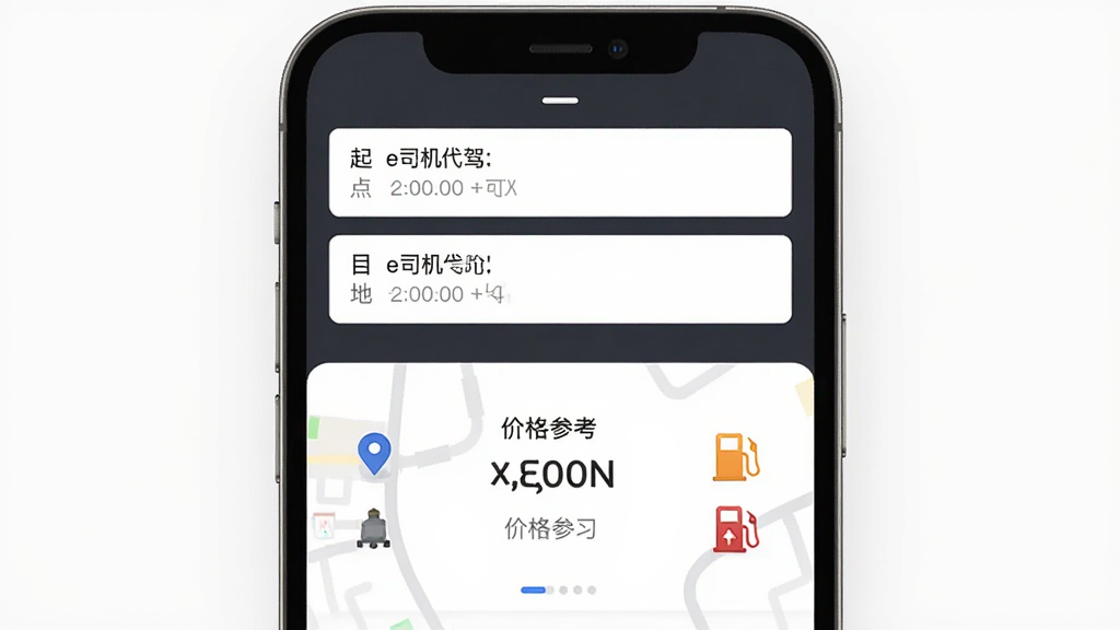 �ֻ���Ļ��ʾe˾�����ݼƷ�Ӧ�ý��棬����Ϊ�۸��ѯ���ҳ�棬���־��У��Ϸ���ʾ��ʼ�ص���Ŀ�ĵ�������·�չʾ�۸�ο����䣬�Ű������������Ϊ�ִ���ƽ����ƣ�ϸ�ڰ�����ͼ��λͼ��ͼ���վ��ʶ�������������ɾ����޶���Ԫ��