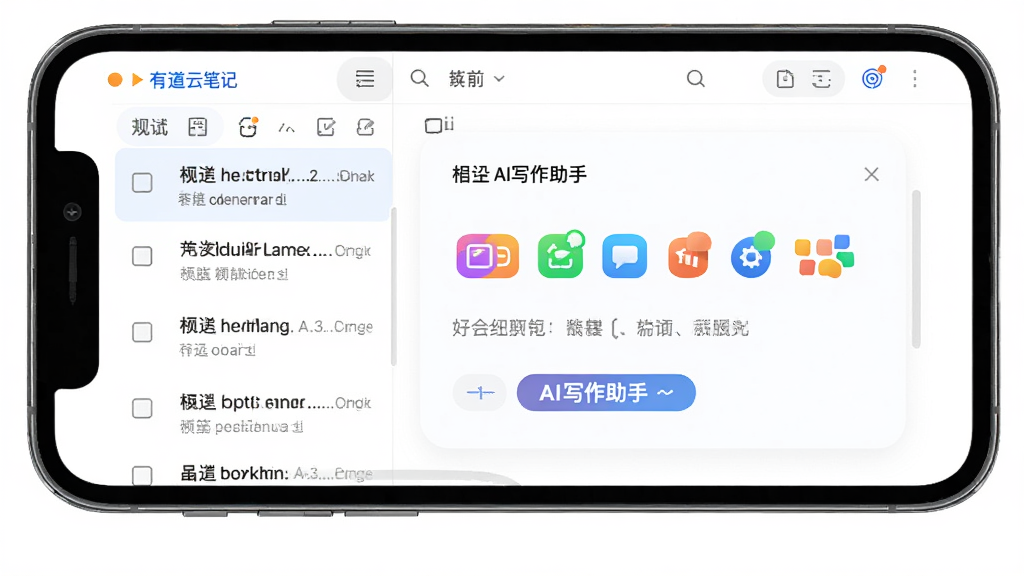 �е��Ʊʼ��������棬����Ϊ�ֻ���Ļ��ʾAIд��������壬����Ϊ���ʼ��б��Ҳ�༭�����Ű��������������Ϊ�ִ���Լ�Ƽ��磬ϸ�ڰ�����ɫ����ͼ����������������ʸ���ɾ��޶���Ԫ��