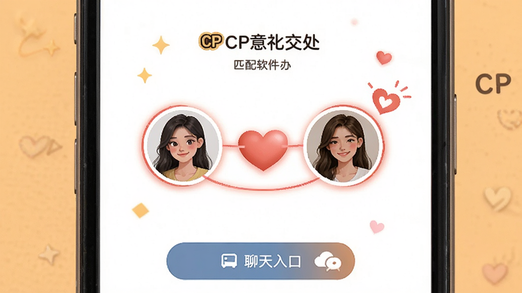 ����������CP����չʾ������Ϊ�ֻ���Ļ����λ�û�ͷ�񱻰������ӣ�����Ϊ���½ṹ�Ϸ���ʾƥ��ɹ��·���ʾ������ڣ��Ű���ã����Ϊ��ů�罻�磬ϸ�ڰ������Ķ�����CP��ʶ����Ϣ��ť�����ʸ���ɾ��޶���Ԫ��