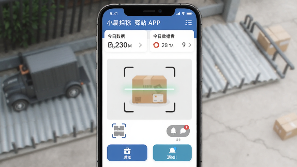 С�ⵣ��վAPP���ܽ���չʾ��������Ϊ������ɨ��ҳ�棬�����������Ϸ�Ϊ��վ���ƺͽ������ݣ��м�Ϊɨ�������·�Ϊ���ܰ�ť�����������ϸ�ڰ���ɨ��ͼ�ꡢ�����б���֪ͨ��ť�������������ɾ����޶���Ԫ��