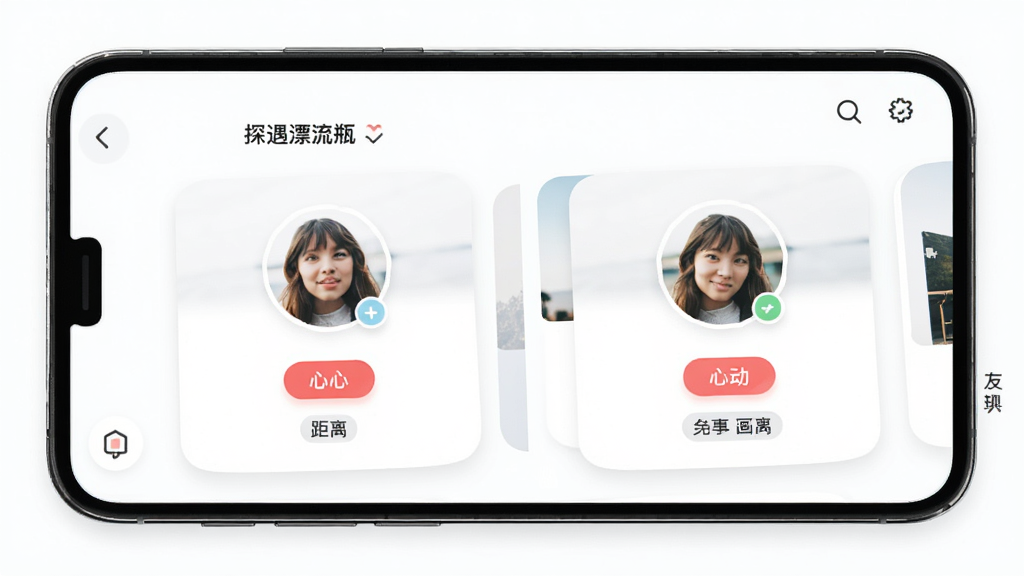 ̽��Ư��ƿӦ�ý���չʾ������Ϊ�ֻ���Ļ����ʾͬ�ǽ���ƥ��ҳ�棬����Ϊ���һ�����Ƭʽ��ƣ��Ű������죬����ִ����£�ϸ�ڰ����û�ͷ���Ķ���ť�������ǩ�����ʸ���ɾ��޶���Ԫ��