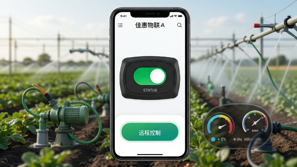 �ѻ�����App������չʾ����豸�б���Զ�̿��ư�ť���ֻ���Ļ������ʾ��ɫ����״̬������Ϊũ���ȳ����������������Ű��࣬����ִ��Ƽ��У�ϸ�ڰ���ˮ��ͼ���������Ǳ��̣����ʸ��壬�ɾ����޶���Ԫ��